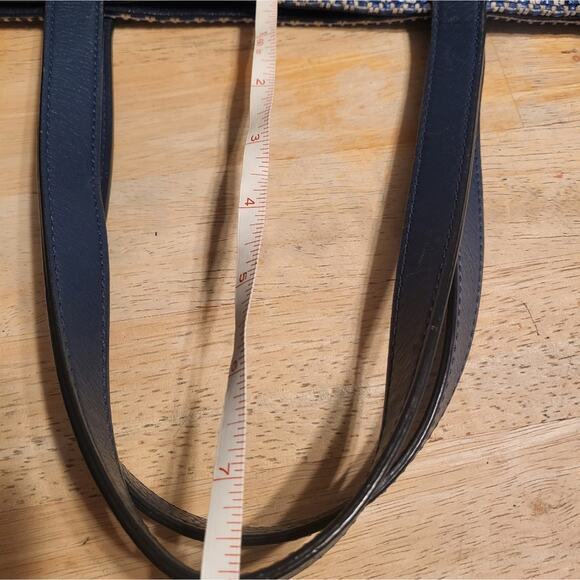 MARC BY MARC JACOBS BLUE ISLE DE SEA TINA WOVEN TOTE PURSE DESIGNER BAG - Picture 15 of 16